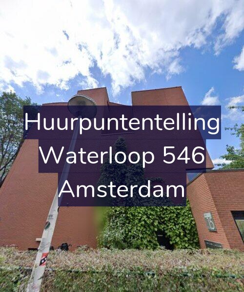 Foto gevel Huurpuntentelling voor Waterloop 546, Amsterdam