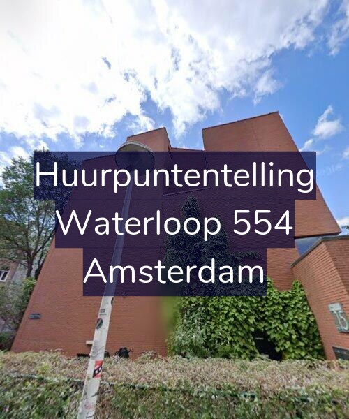 Foto gevel Huurpuntentelling voor Waterloop 554, Amsterdam
