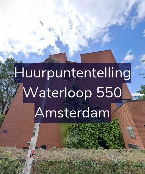 Foto gevel Huurpuntentelling voor Waterloop 550, Amsterdam