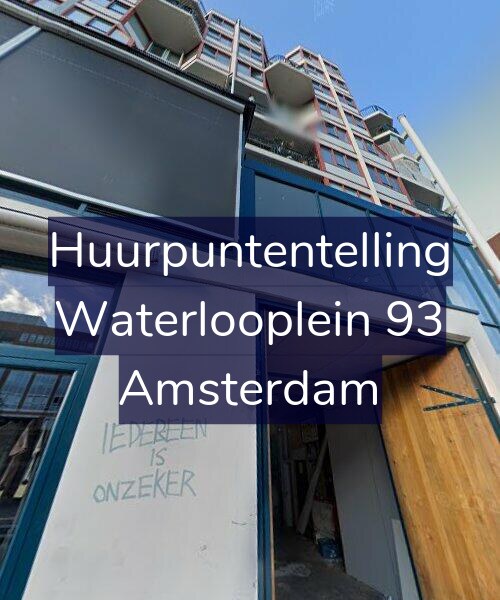 Foto gevel Huurpuntentelling voor Waterlooplein 93, Amsterdam