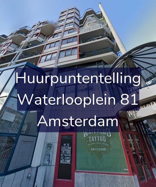 Foto gevel Huurpuntentelling voor Waterlooplein 81, Amsterdam