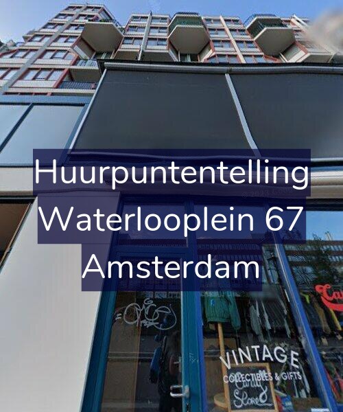 Foto gevel Huurpuntentelling voor Waterlooplein 67, Amsterdam