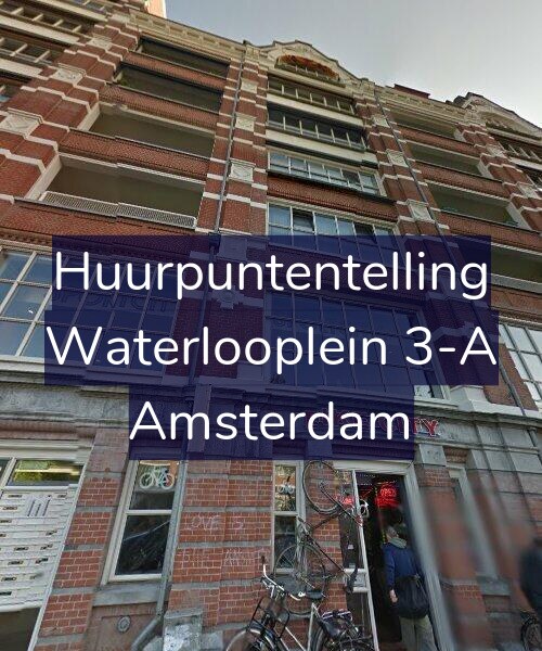 Foto gevel Huurpuntentelling voor Waterlooplein 3-A, Amsterdam