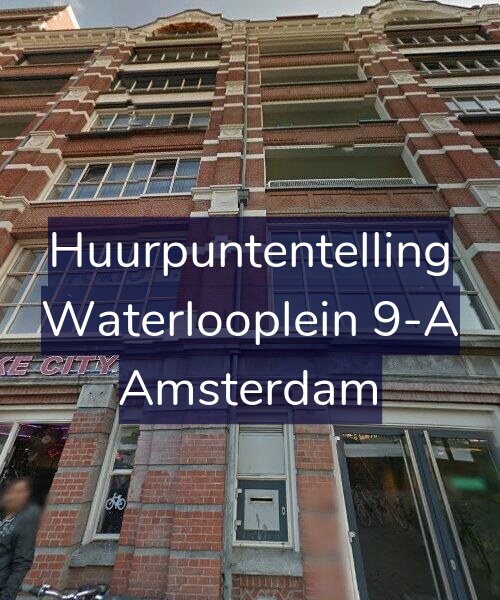 Foto gevel Huurpuntentelling voor Waterlooplein 9-A, Amsterdam