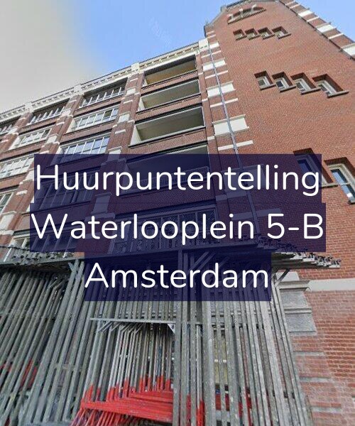 Foto gevel Huurpuntentelling voor Waterlooplein 5-B, Amsterdam