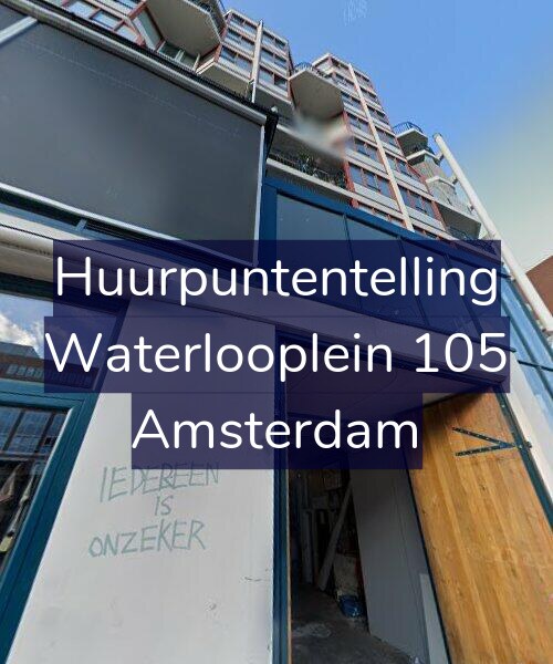 Foto gevel Huurpuntentelling voor Waterlooplein 105, Amsterdam