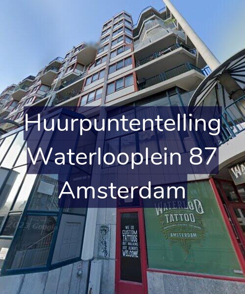 Foto gevel Huurpuntentelling voor Waterlooplein 87, Amsterdam