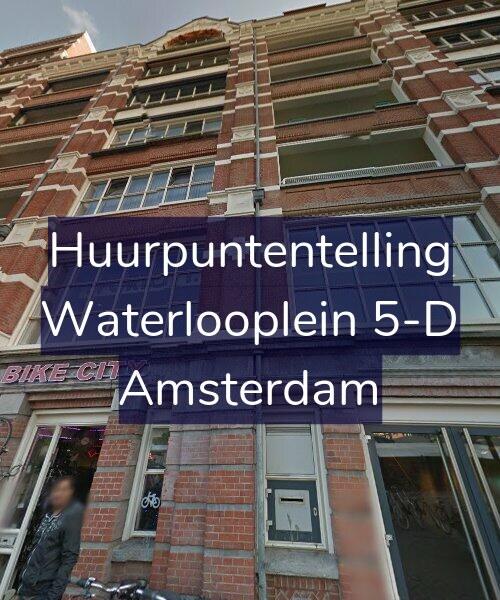 Foto gevel Huurpuntentelling voor Waterlooplein 5-D, Amsterdam