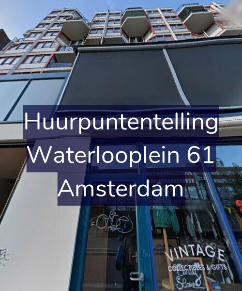 Foto gevel Huurpuntentelling voor Waterlooplein 61, Amsterdam