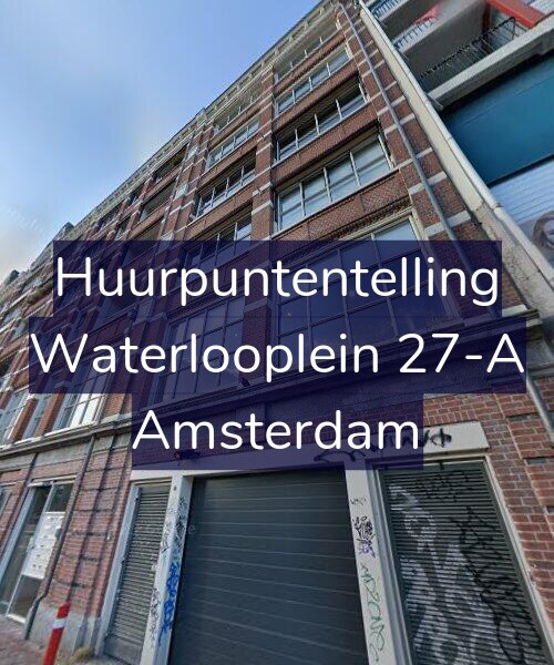 Foto gevel Huurpuntentelling voor Waterlooplein 27-A, Amsterdam