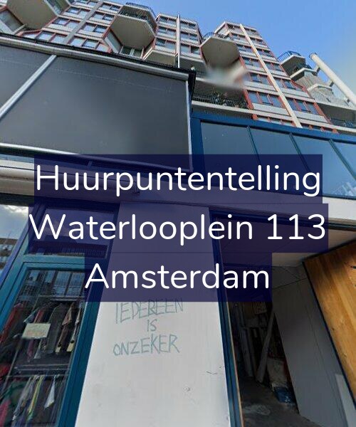Foto gevel Huurpuntentelling voor Waterlooplein 113, Amsterdam