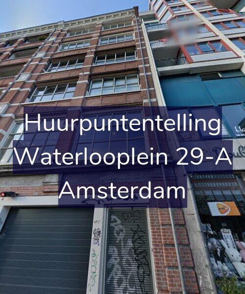 Foto gevel Huurpuntentelling voor Waterlooplein 29-A, Amsterdam