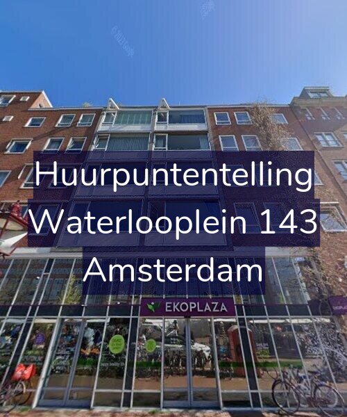 Foto gevel Huurpuntentelling voor Waterlooplein 143, Amsterdam