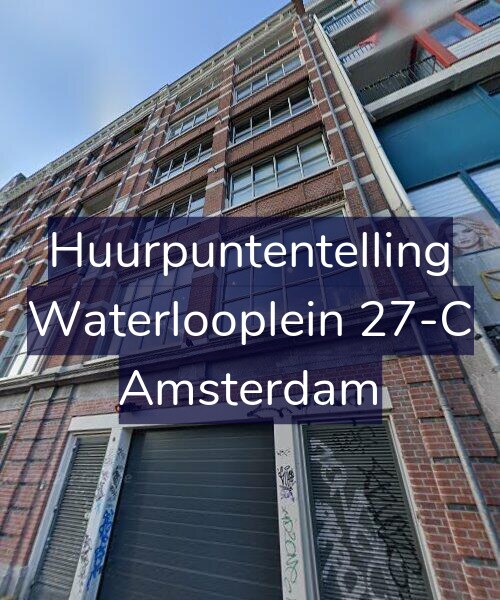 Foto gevel Huurpuntentelling voor Waterlooplein 27-C, Amsterdam