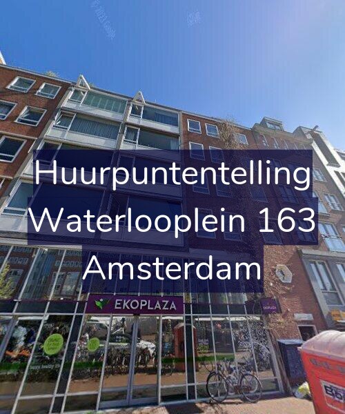 Foto gevel Huurpuntentelling voor Waterlooplein 163, Amsterdam
