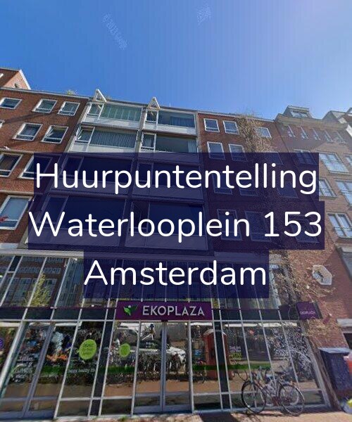 Foto gevel Huurpuntentelling voor Waterlooplein 153, Amsterdam