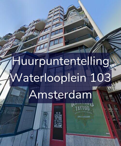 Foto gevel Huurpuntentelling voor Waterlooplein 103, Amsterdam