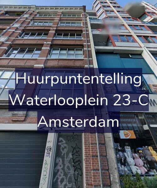 Foto gevel Huurpuntentelling voor Waterlooplein 23-C, Amsterdam