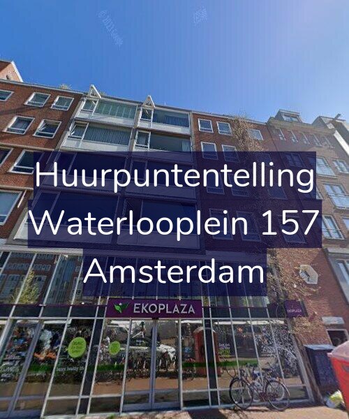 Foto gevel Huurpuntentelling voor Waterlooplein 157, Amsterdam