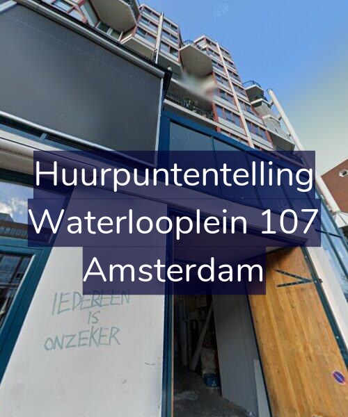 Foto gevel Huurpuntentelling voor Waterlooplein 107, Amsterdam