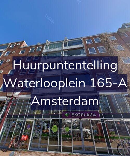 Foto gevel Huurpuntentelling voor Waterlooplein 165-A, Amsterdam