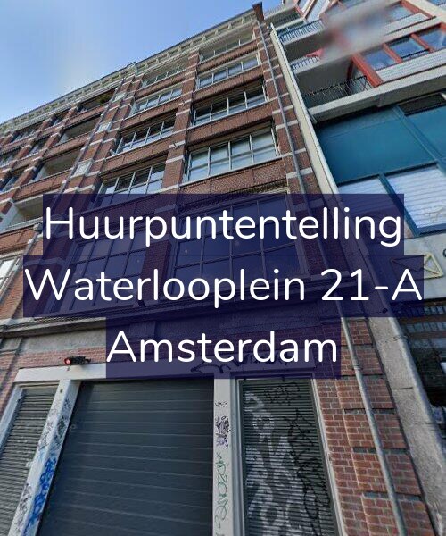 Foto gevel Huurpuntentelling voor Waterlooplein 21-A, Amsterdam