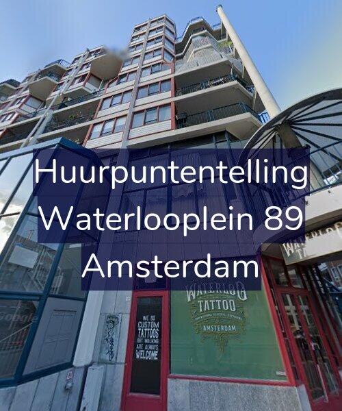 Foto gevel Huurpuntentelling voor Waterlooplein 89, Amsterdam
