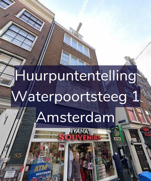 Foto gevel Huurpuntentelling voor Waterpoortsteeg 1, Amsterdam