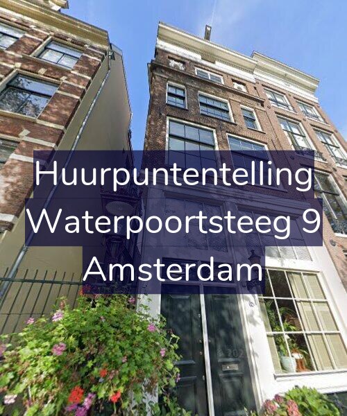 Foto gevel Huurpuntentelling voor Waterpoortsteeg 9, Amsterdam