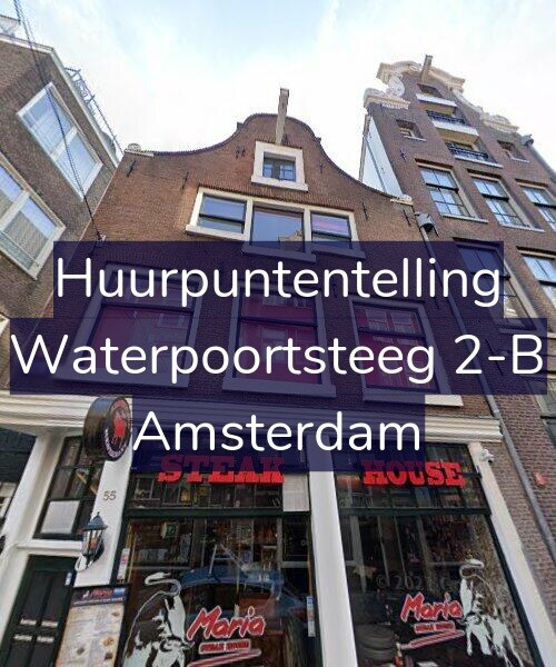 Foto gevel Huurpuntentelling voor Waterpoortsteeg 2-B, Amsterdam