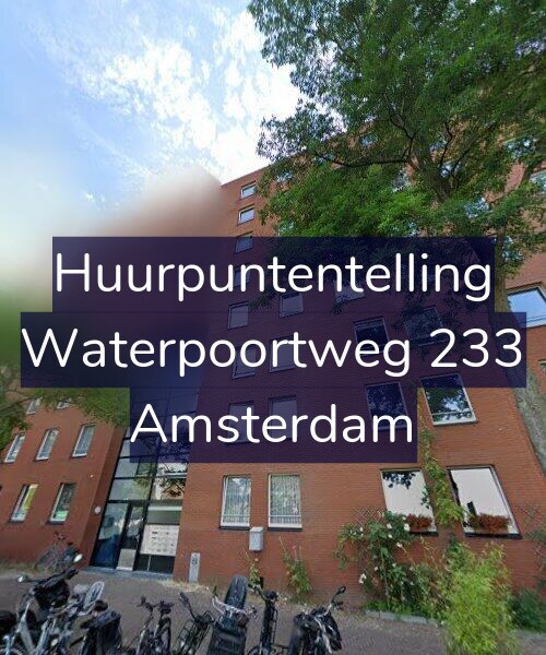 Foto gevel Huurpuntentelling voor Waterpoortweg 233, Amsterdam