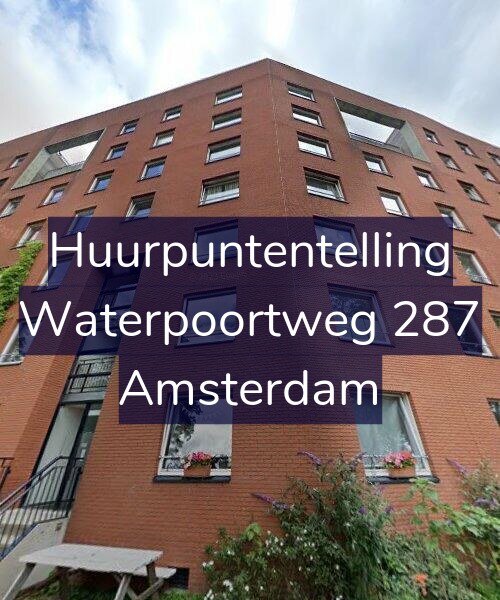 Foto gevel Huurpuntentelling voor Waterpoortweg 287, Amsterdam