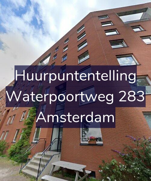 Foto gevel Huurpuntentelling voor Waterpoortweg 283, Amsterdam
