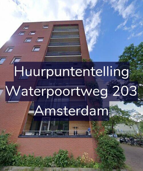 Foto gevel Huurpuntentelling voor Waterpoortweg 203, Amsterdam
