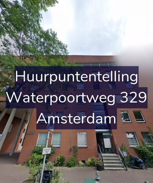 Foto gevel Huurpuntentelling voor Waterpoortweg 329, Amsterdam