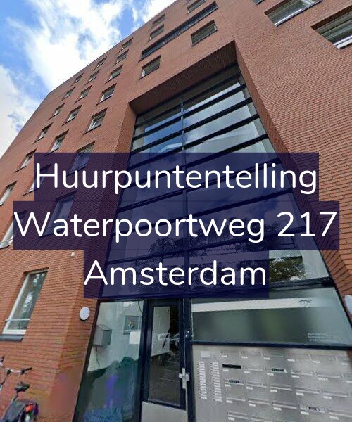 Foto gevel Huurpuntentelling voor Waterpoortweg 217, Amsterdam