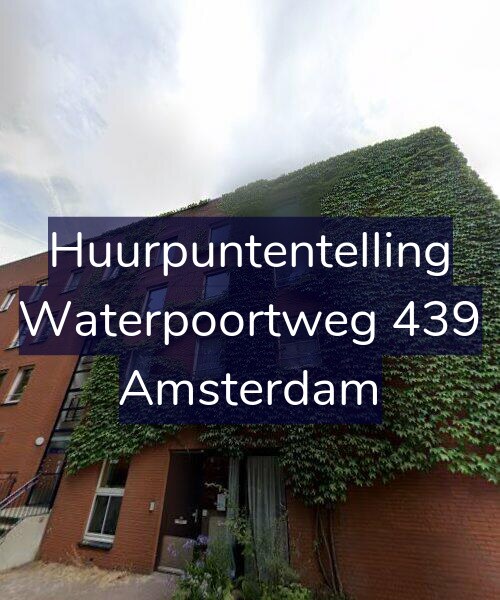 Foto gevel Huurpuntentelling voor Waterpoortweg 439, Amsterdam