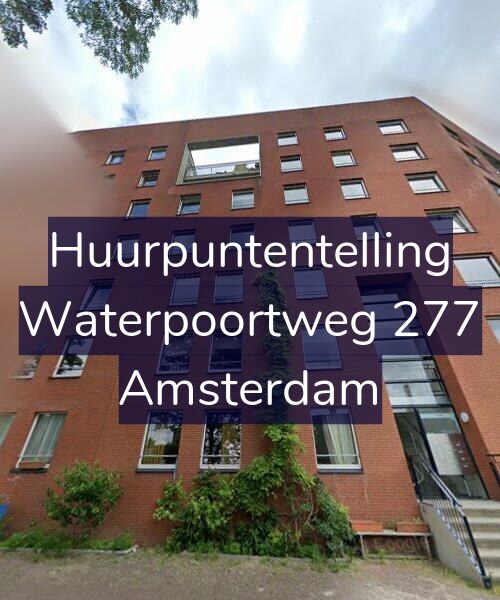 Foto gevel Huurpuntentelling voor Waterpoortweg 277, Amsterdam