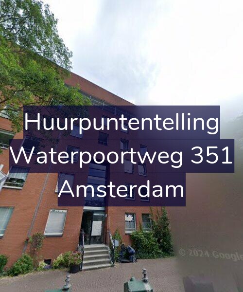 Foto gevel Huurpuntentelling voor Waterpoortweg 351, Amsterdam
