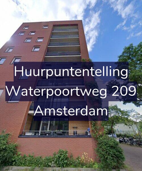 Foto gevel Huurpuntentelling voor Waterpoortweg 209, Amsterdam