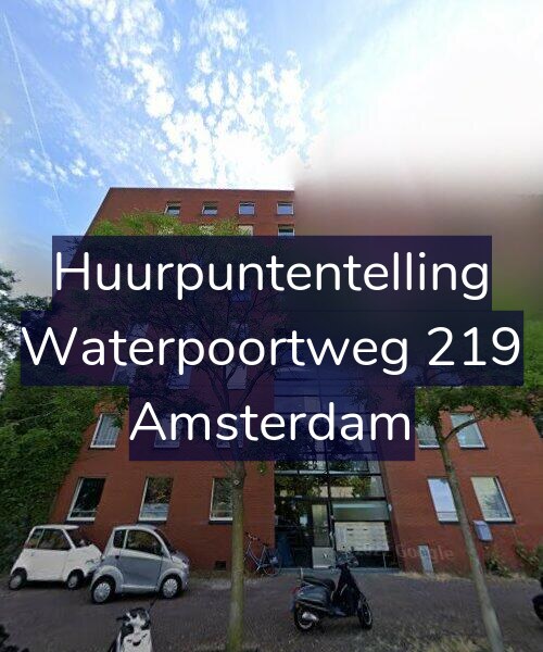 Foto gevel Huurpuntentelling voor Waterpoortweg 219, Amsterdam