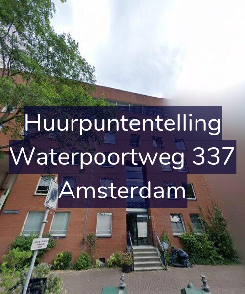 Foto gevel Huurpuntentelling voor Waterpoortweg 337, Amsterdam