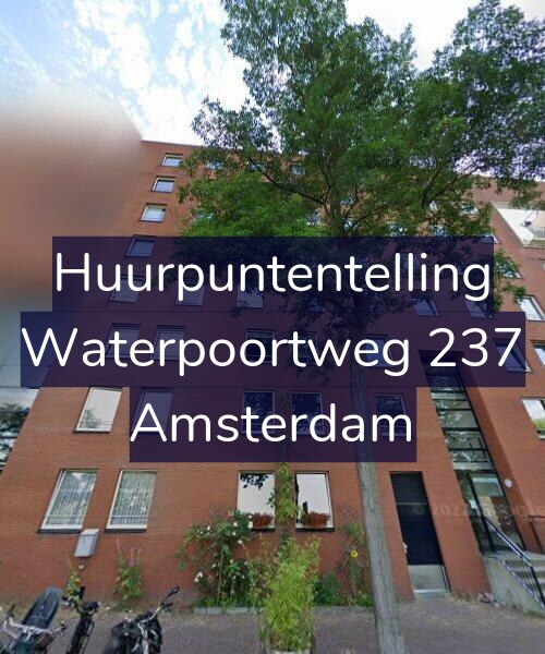 Foto gevel Huurpuntentelling voor Waterpoortweg 237, Amsterdam