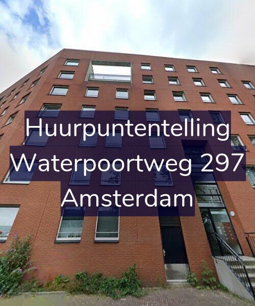 Foto gevel Huurpuntentelling voor Waterpoortweg 297, Amsterdam