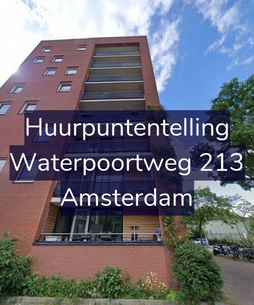 Foto gevel Huurpuntentelling voor Waterpoortweg 213, Amsterdam