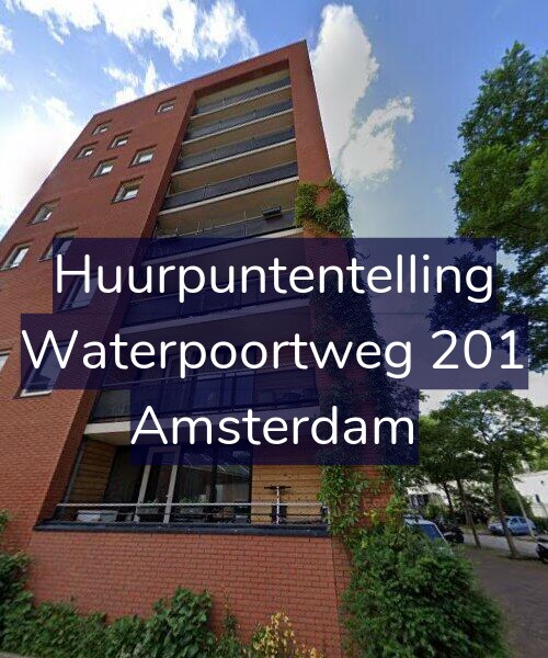 Foto gevel Huurpuntentelling voor Waterpoortweg 201, Amsterdam