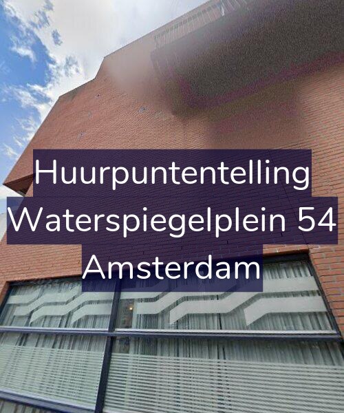 Foto gevel Huurpuntentelling voor Waterspiegelplein 54, Amsterdam