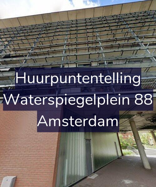 Foto gevel Huurpuntentelling voor Waterspiegelplein 88, Amsterdam