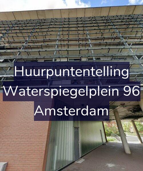 Foto gevel Huurpuntentelling voor Waterspiegelplein 96, Amsterdam