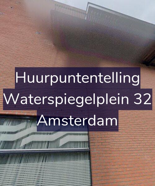 Foto gevel Huurpuntentelling voor Waterspiegelplein 32, Amsterdam